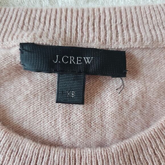 J. Crew Women's Opal Embellished Wool Sweater Size XS Pink Abby Young Restless - Picture 3 of 14